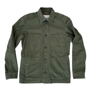 Hansen Garments Bertram Bottle Green Cotton Moleskin Work Jacket Men’s XS NWOT